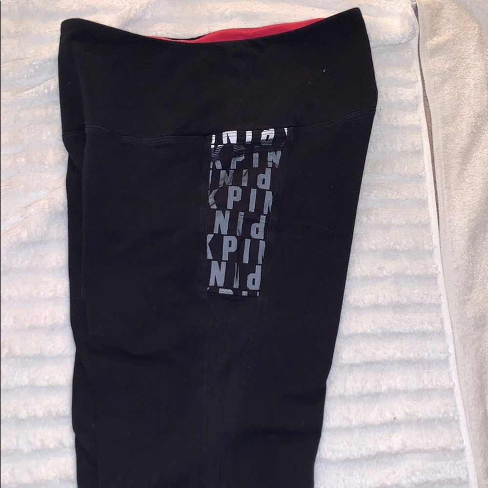 PINK Leggings with Mesh side leg